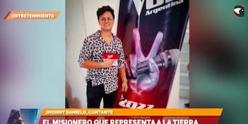 Jhonny Danielo, representante de la tierra colorada en “La Voz Argentina”