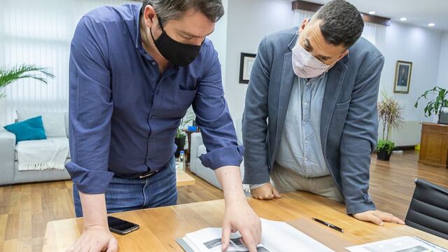 El intendente Martín Pérez, mantuvo un encuentro con el subsecretario de Políticas de Integración y Formación del Ministerio de Desarrollo Social de Nación, Daniel Menéndez.