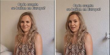 Misterio resuelto: reveló cuántas veces a la semana se bañan los europeos y dejó sin palabras a todo Tiktok.