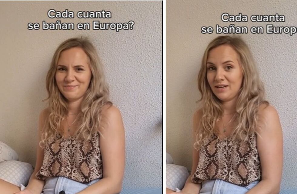 Misterio resuelto: reveló cuántas veces a la semana se bañan los europeos y dejó sin palabras a todo Tiktok