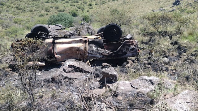 Reserva Ascochinga. Un hombre de 90 años perdió la vida tras desbarrancar con su camioneta (Policía).