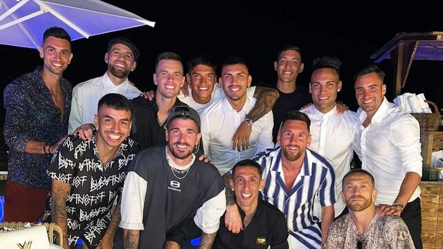 Lionel Messi fue uno de los pocos que faltó, ya que asistió al recital de David Guetta.