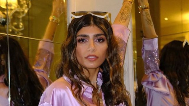 Así fue como Mia Khalifa  brilló en dorado y prendió fuego Instagram con un vestido inolvidable.