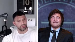 El Kun Agüero defendió a Javier Milei por viajar a Estados Unidos en un avión privado