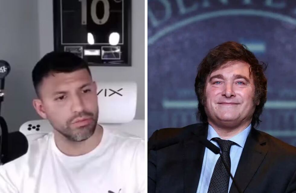 La contundente defensa del Kun Agüero a Javier Milei por viajar a Estados Unidos en un avión privado