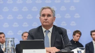 El exsecretario de Finanzas y actual canciller Pablo Quirno en la Comisión de Presupuesto y Hacienda de Diputados (Foto: HCDN)