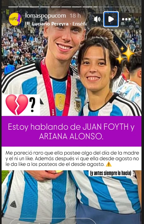 Otro futbolista de la Selección Nacional que se habría separado
