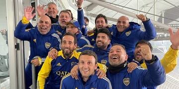 Muchos ídolos entre los allegados de Boca.