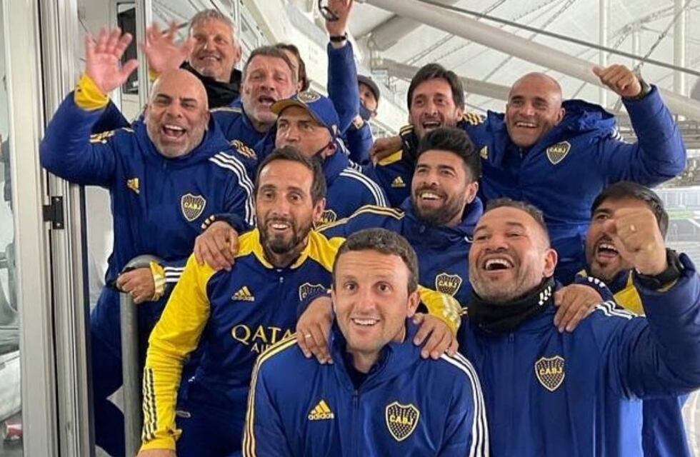 El festejo de los allegados de Boca luego de los penales ante River en la Copa Argentina