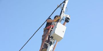 Instalación de cámaras domo para videovigilancia