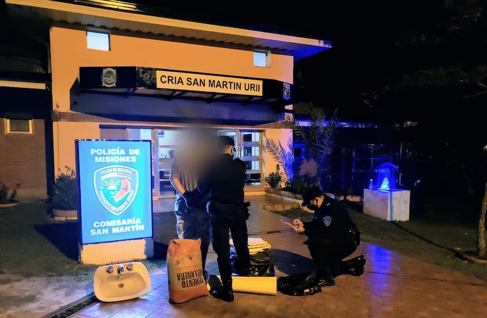 San Martín: recuperan elementos de construcción robados