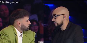Abel Pintos corrigió a Emir Abdul y generó tensión en el estudio (Collage web)