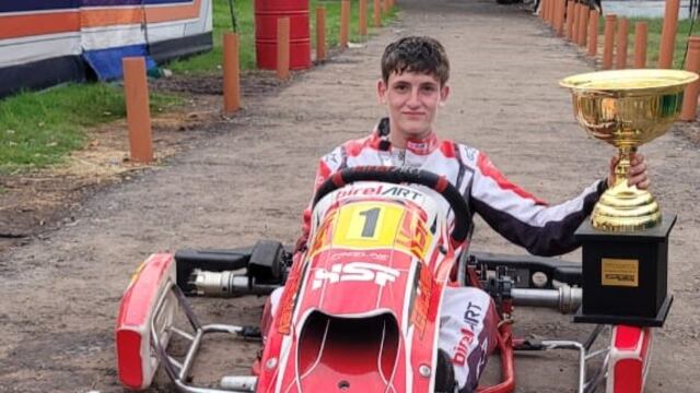 Fausto Arnaudo piloto de Karting Arroyito