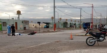 El choque fue sobre calles Godoy Cruz y Rawson, cerca del ingreso al barrio Virgen del Rosario.