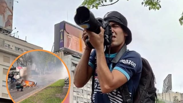 El fotoperiodista Pablo Grillo fue gravemente herido.