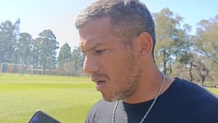 Hugo Soria, mediocampista de Gimnasia y Esgrima de Jujuy, habló tras la práctica en el complejo Papel Noa, de Río Blanco.