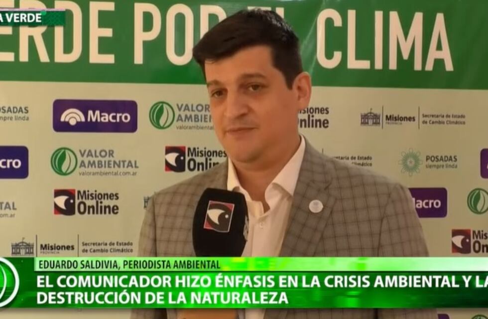Gala Verde por el Clima en Misiones: Eduardo Saldivia y el énfasis en retornar al equilibrio ambiental