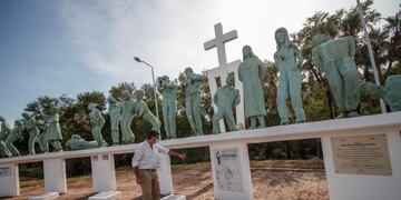 El mandatario provincial recorrió la obra situada en Margarita Belén.