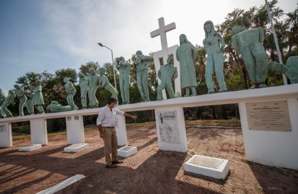 Capitanich recorrió las obras del Parque de la Memoria en Margarita Belén