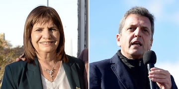 Patricia Bullrich y Sergio Massa