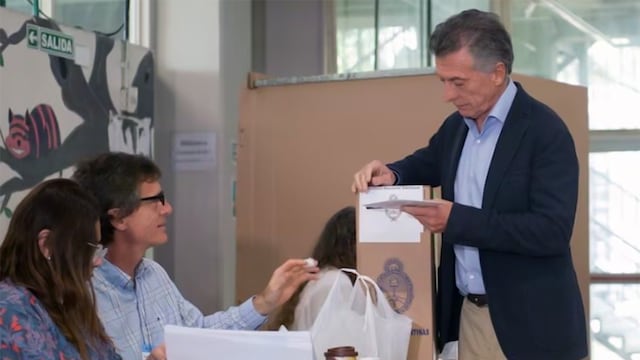 Mauricio Macri votó este domingo y le dejó un mensaje a Milei (Captura de video).