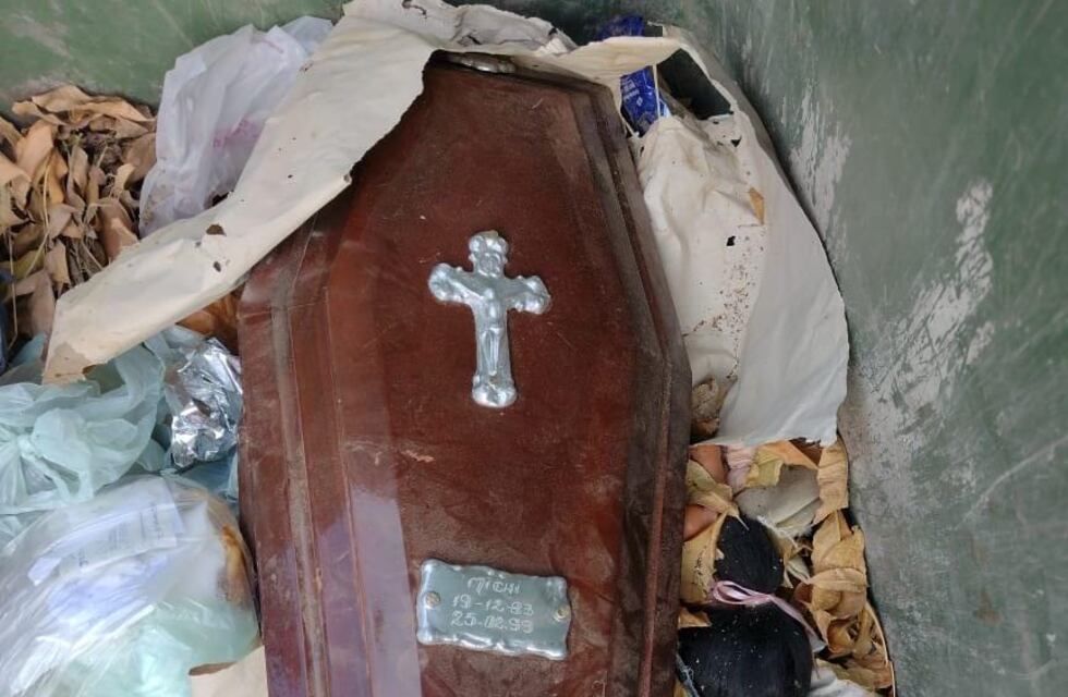 El féretro de un niño fue hallado dentro un contenedor en San Lorenzo