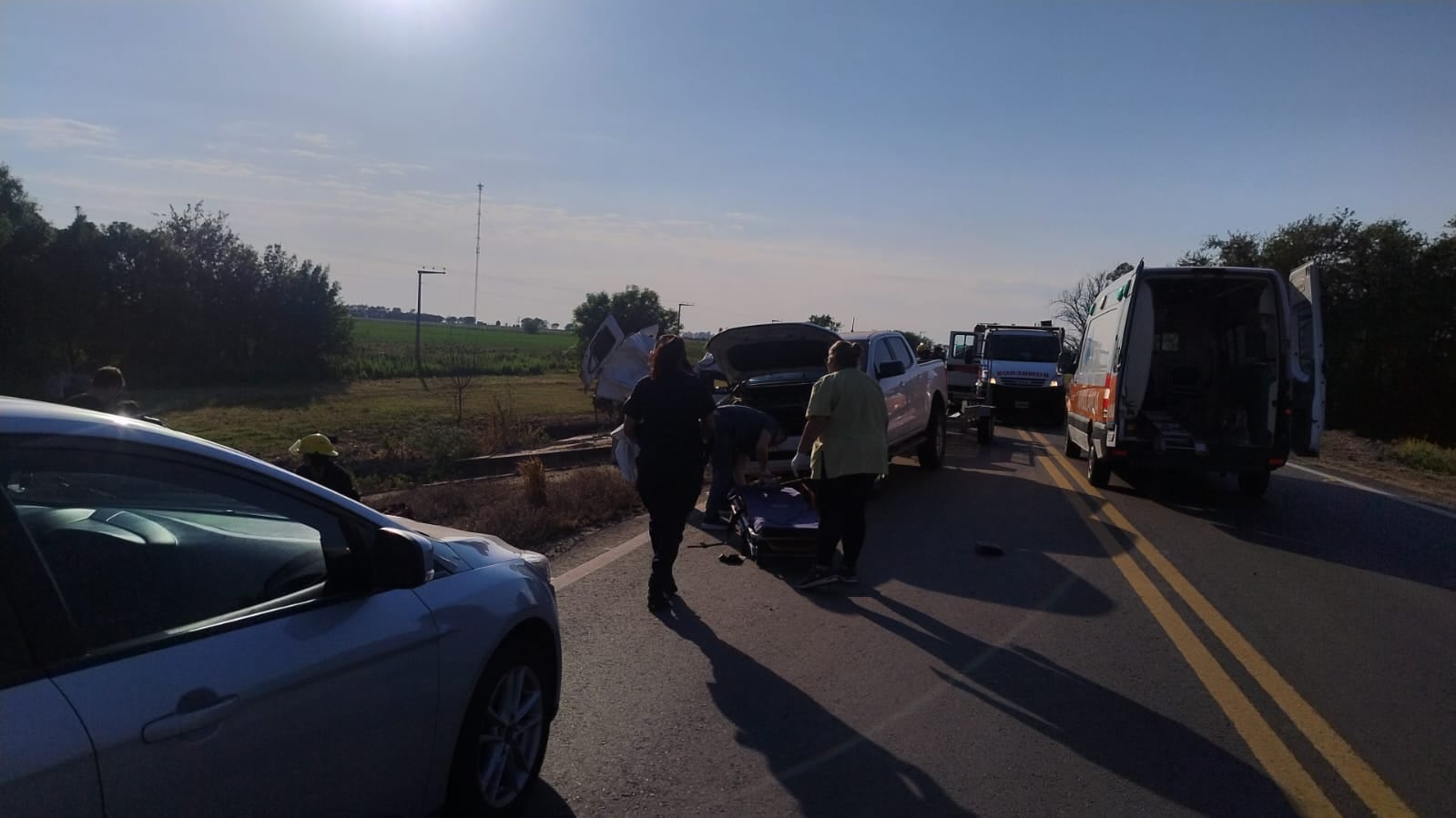 La zona del choque. (Policía)