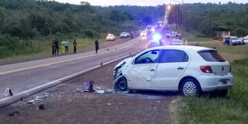 Accidente múltiple en General Urquiza dejó como saldo a ocho personas heridas.