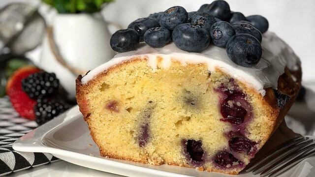 Budín de arándanos de Camila Homs