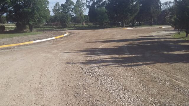 Finalizan obra sobre la avenida 25 de Mayo en Micaela Cascallares