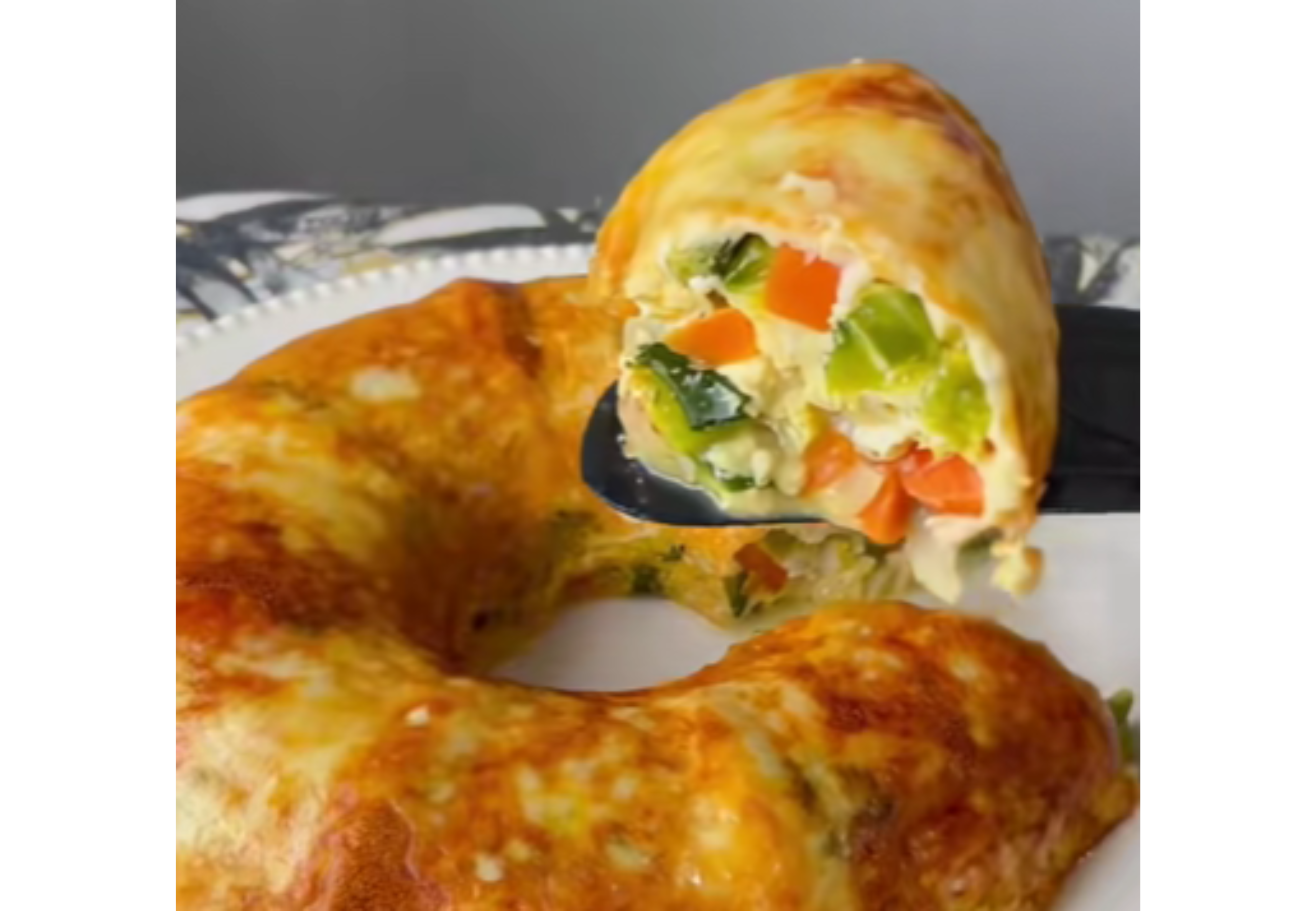 Así queda el budín de verduras.