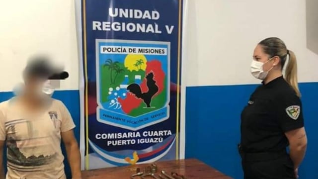 Joven autor de robo terminó detenido en Puerto Iguazú.