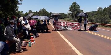 El corte fue a la altura del puente de la represa Urugua-í.