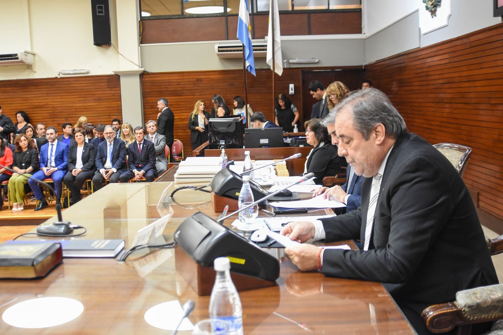 El vicegobernador Alberto Bernis resaltó la importancia institucional del acto y dio la bienvenida a los nuevos legisladores que se incorporan a la Cámara.