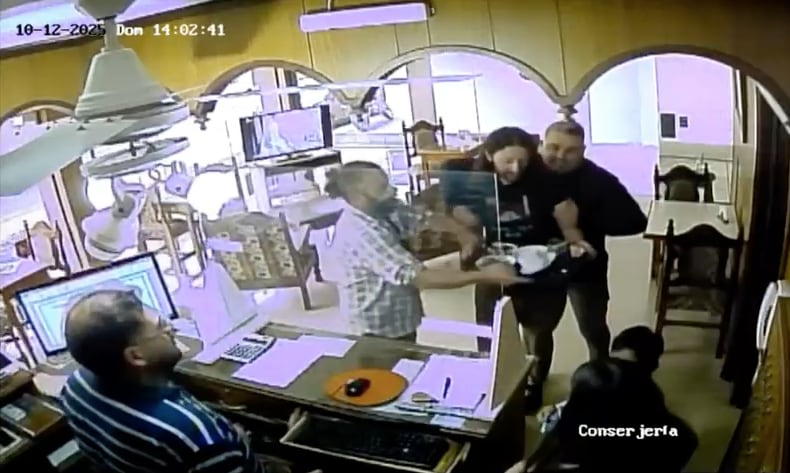 Daniel Laurta cuando fue detenido en Gualeguaychú.