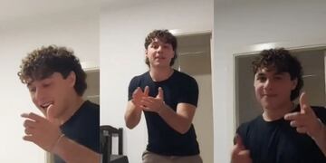 Mostró cómo se baila cuarteto con un tema de Sebastián.