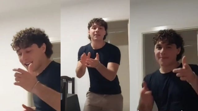 Mostró cómo se baila cuarteto con un tema de Sebastián.