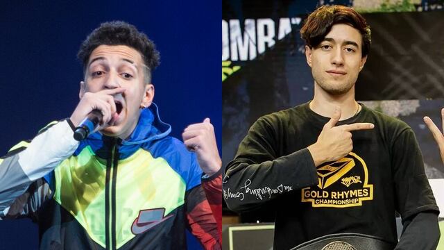 Mecha y Larrix, los créditos cordobeses de la final 2021 de la Red Bull Batalla. (Red Bull e Instagram @larrix_lucas)