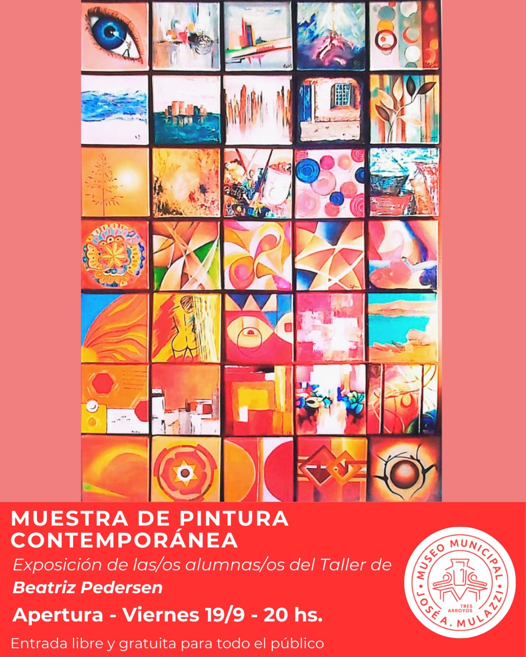 exposición de pintura contemporánea del taller de Beatriz Pedersen