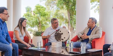 Jalil invitado a la chaya riojana.