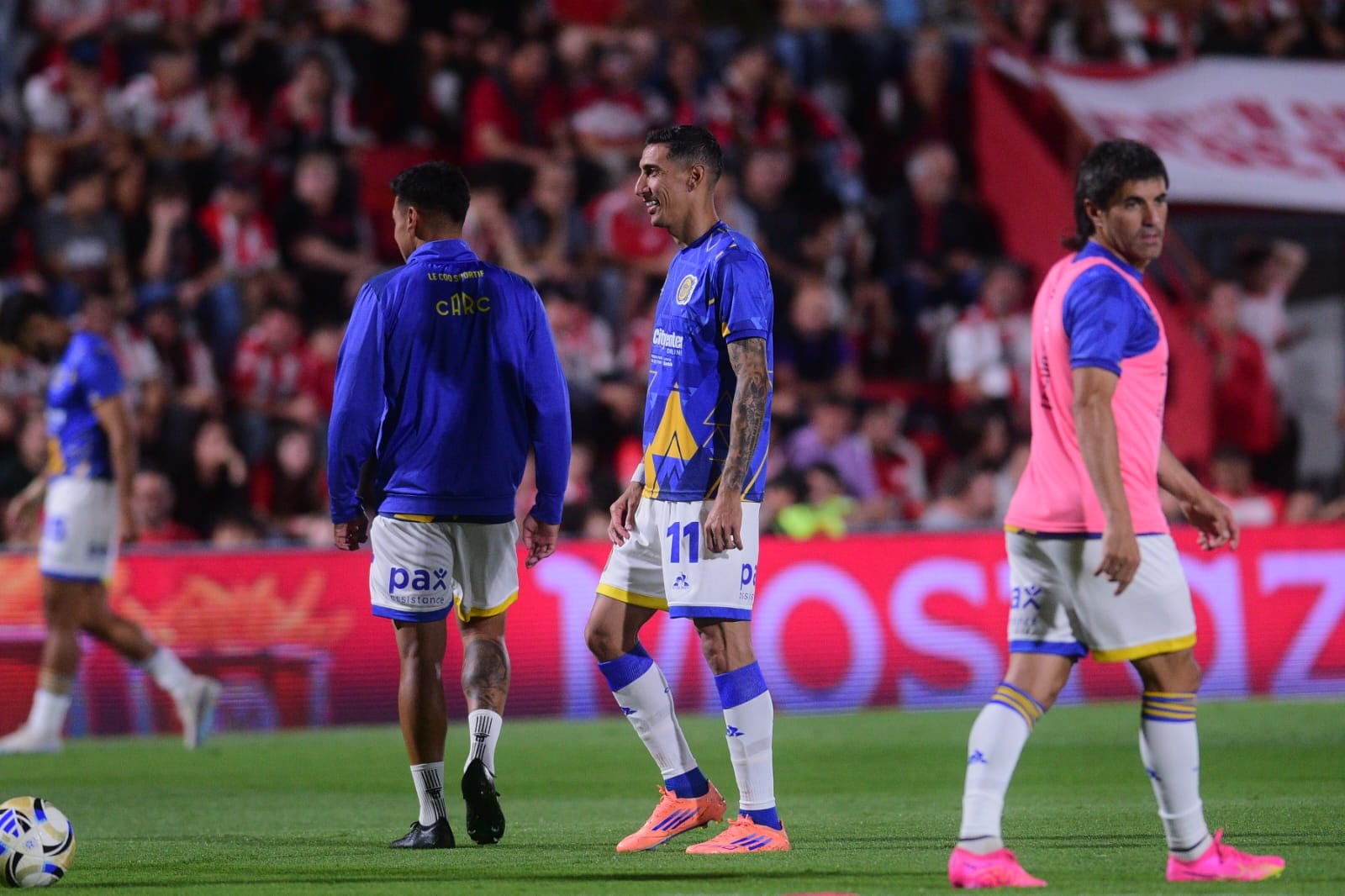Ángel Di María en la cancha de la Gloria.Instituto ante Rosario Central en Alta Córdoba. (José Gabriel Hernández / La Voz).