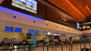 El Aeropuerto de Mendoza. Paro de trabajadores de aeropuertos, para el 24 de enero.
Foto:  Orlando Pelichotti