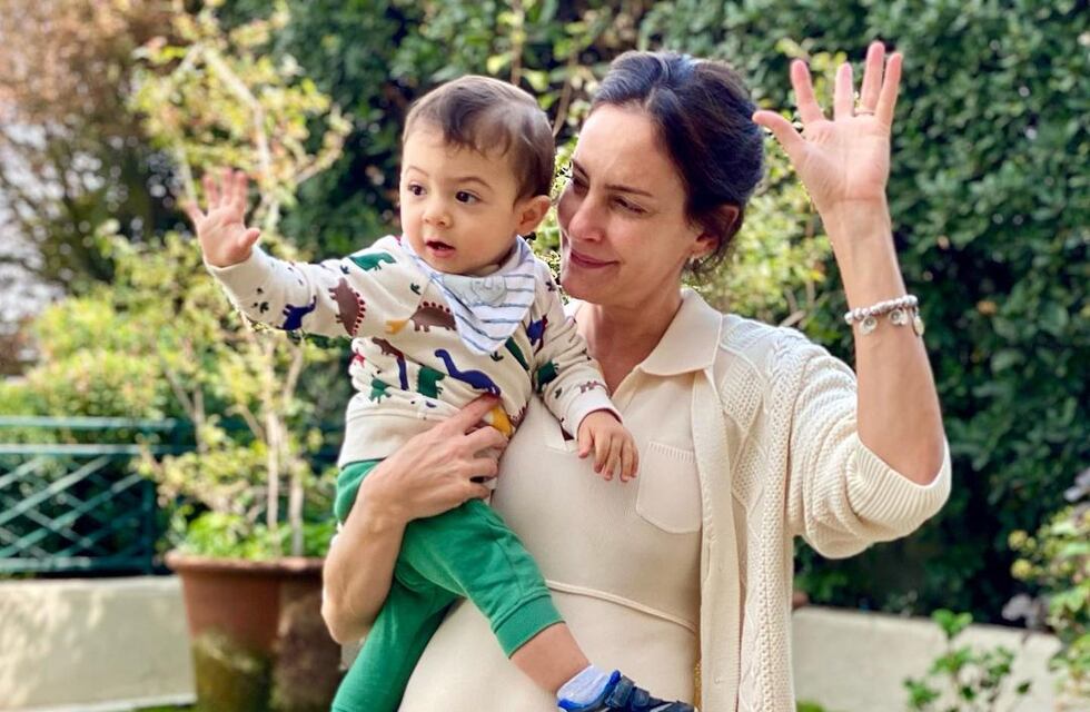 Luciana Aymar encontró su lugar favorito en una foto de la siesta de sus hijos