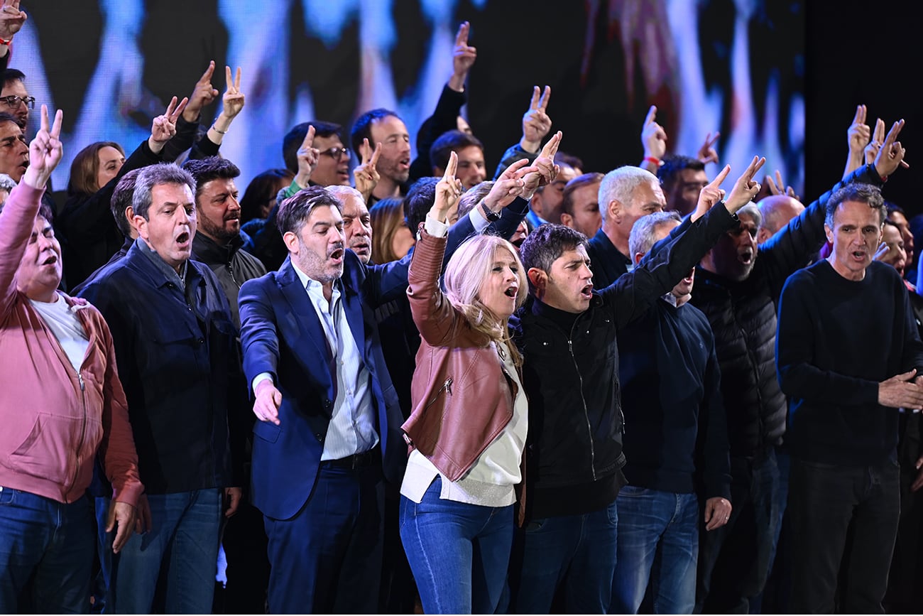 Elecciones en la provincia de Buenos Aires 2025. Bunker de Fuerza Patria. (Gentileza Clarín)
