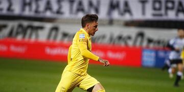 Con gol de Daniel Mancini el Aris Salónica empató con el Asteras en Grecia