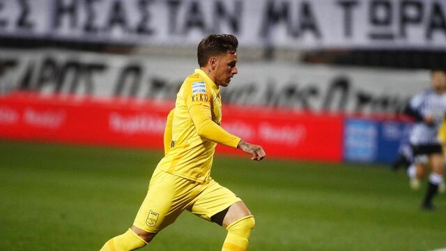 Con gol de Daniel Mancini el Aris Salónica empató con el Asteras en Grecia