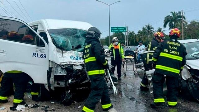 El siniestro vial ocurrió el último domingo entre Tulum y Puerto Aventuras.