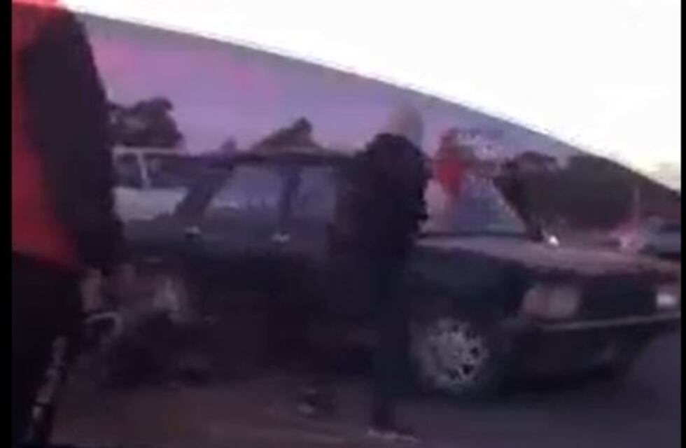Se viralizó un video con un hecho de violencia en el ingreso al Parque Cabañas