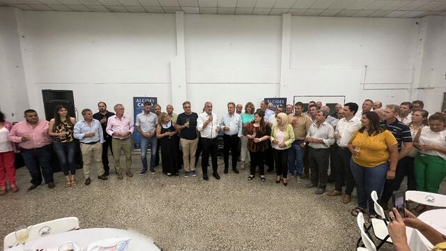 Calvo cerró el 2022 con autoridades del departamento Castellanos