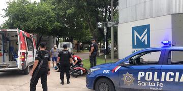 Accidente vial en el barrio Italia